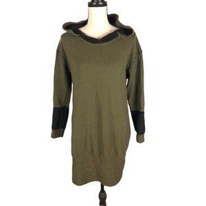 Fp Movement Free People Green/Black Hoodie Dress